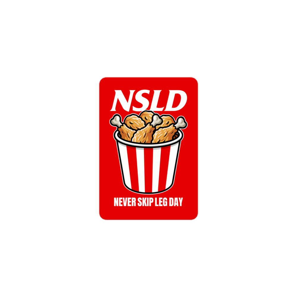 Never Skip Leg Day Drumsticks Sticker