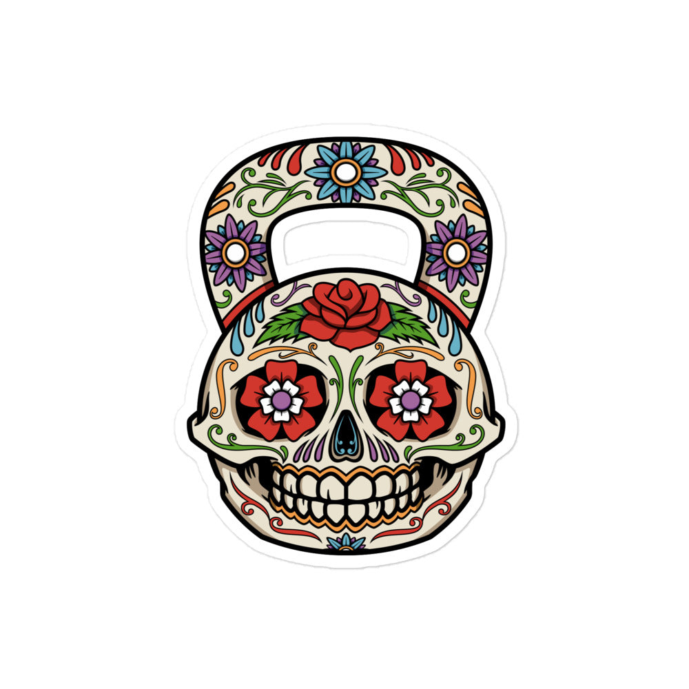 Dia De Los Muertos Kettlebell Design Sticker