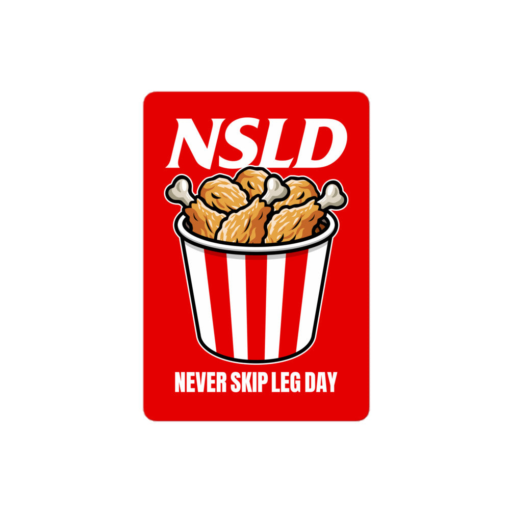 Never Skip Leg Day Drumsticks Sticker