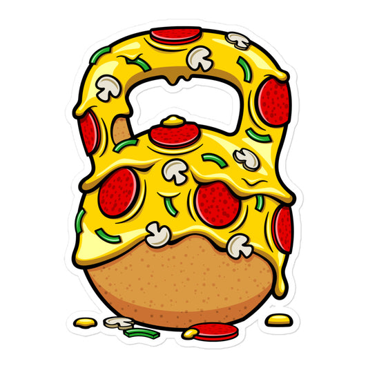 Pizza Kettlebell Design Sticker