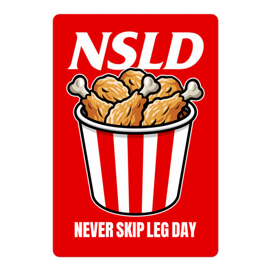 Never Skip Leg Day Drumsticks Sticker