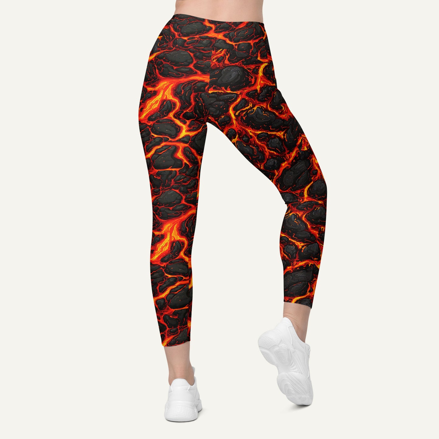 Lava Flow Crossover Leggings With Pockets