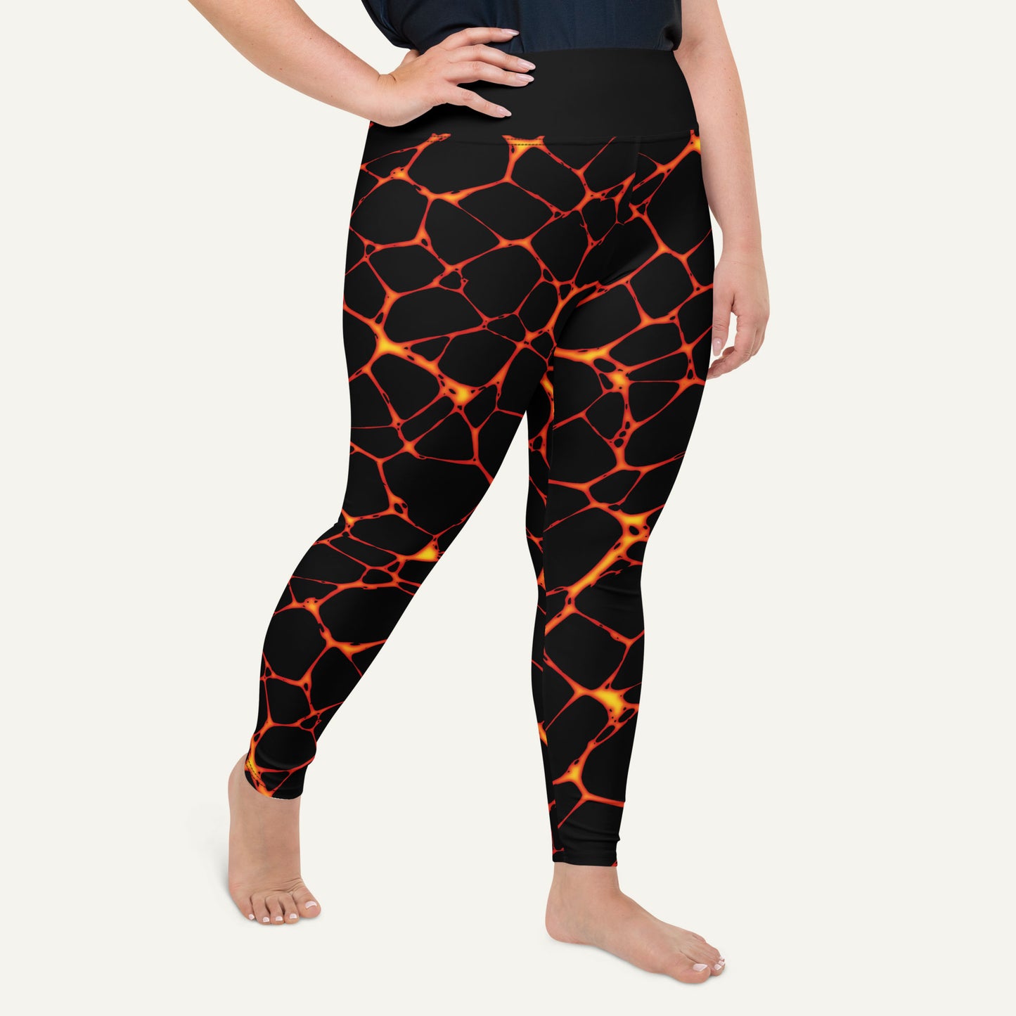 Lava Flow Plus Size Leggings