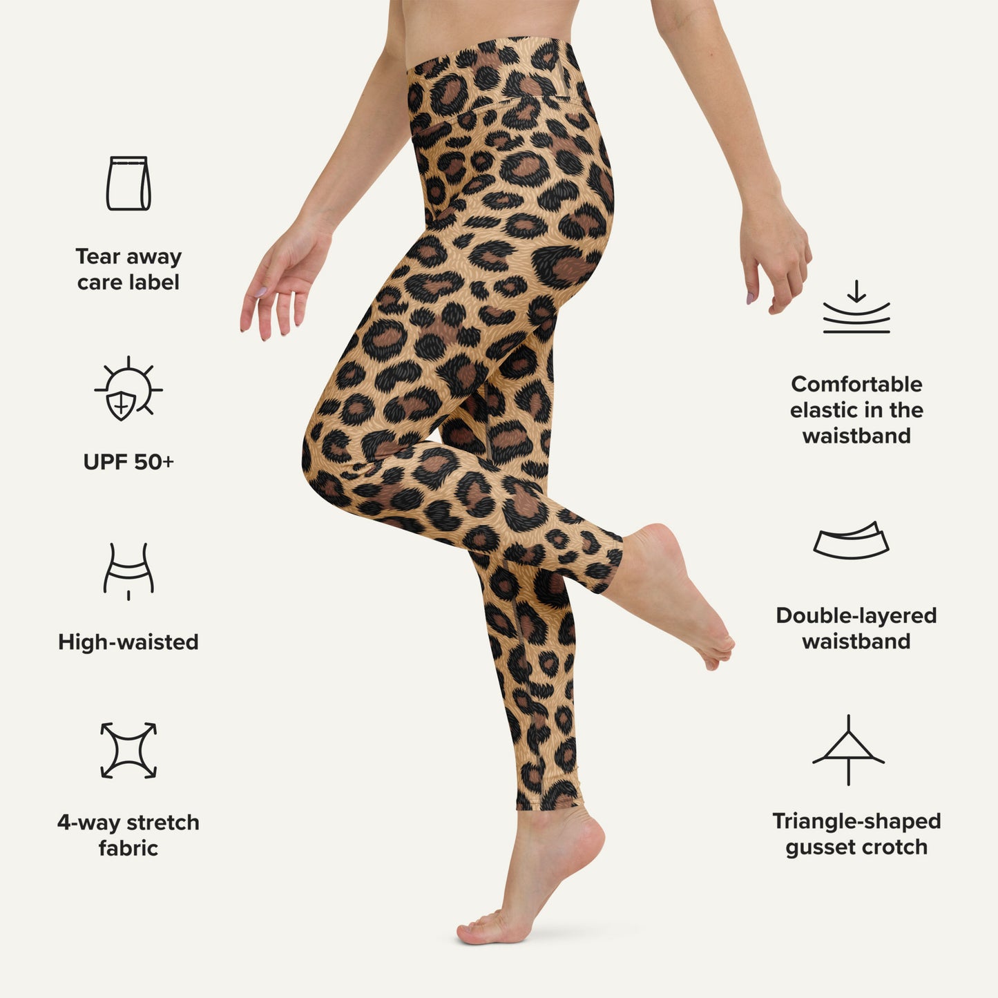Leopard Print High-Waisted Leggings