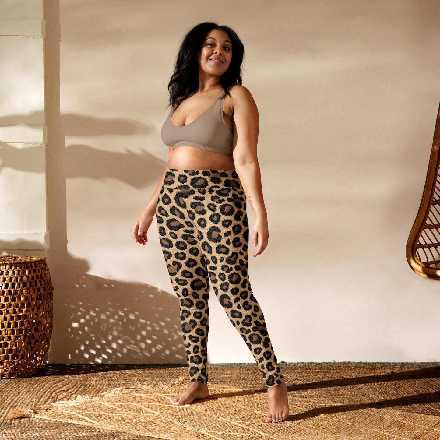 Leopard Print High-Waisted Leggings