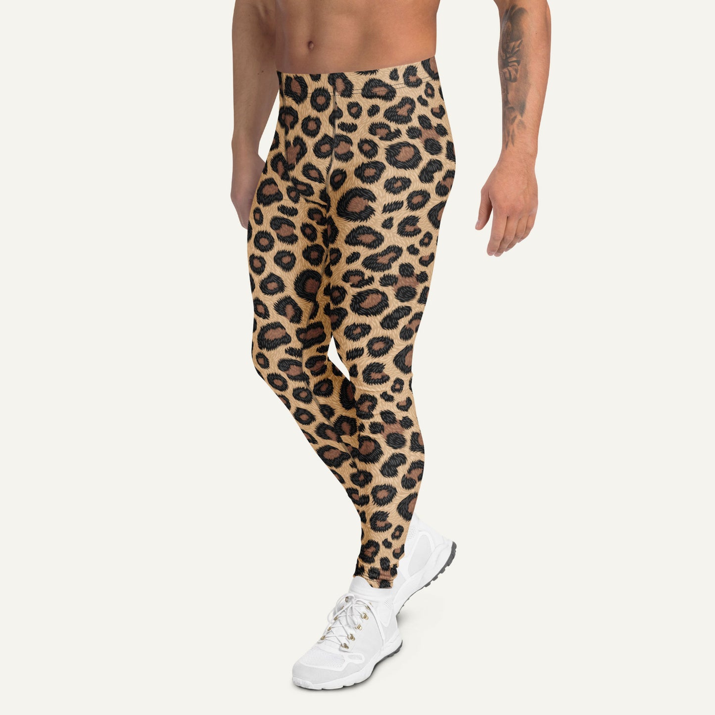 Leopard Print Men’s Leggings