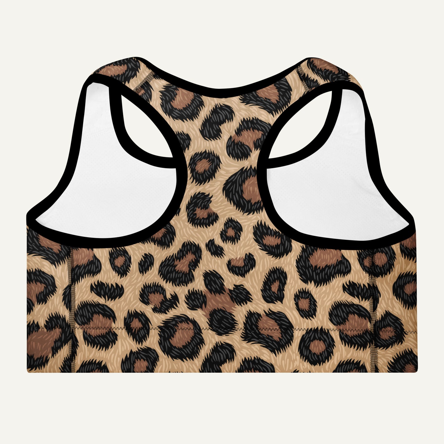 Leopard Print Padded Sports Bra
