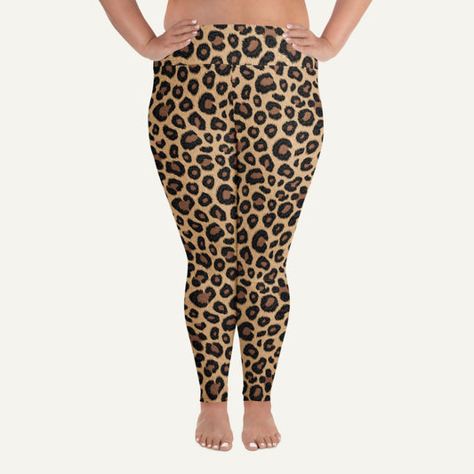 Leopard Print Plus Size Leggings