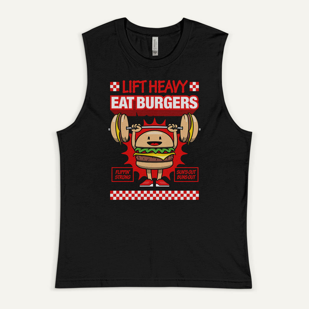 Lift Heavy Eat Burgers Men’s Muscle Tank