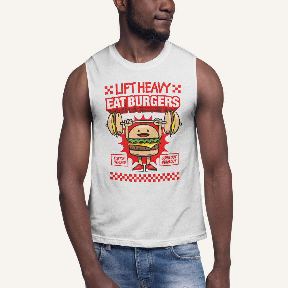 Lift Heavy Eat Burgers Men’s Muscle Tank