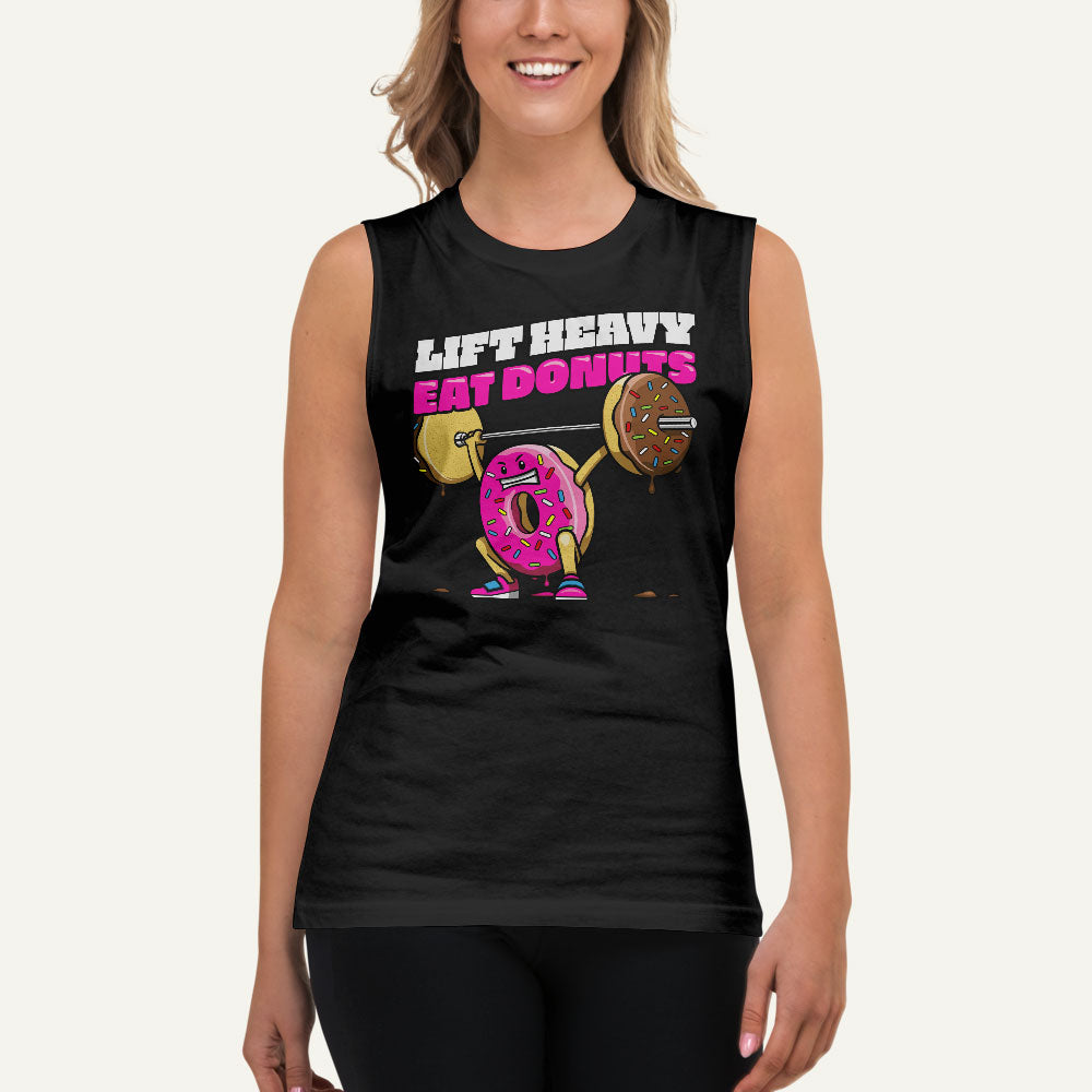 Lift Heavy Eat Donuts Men’s Muscle Tank