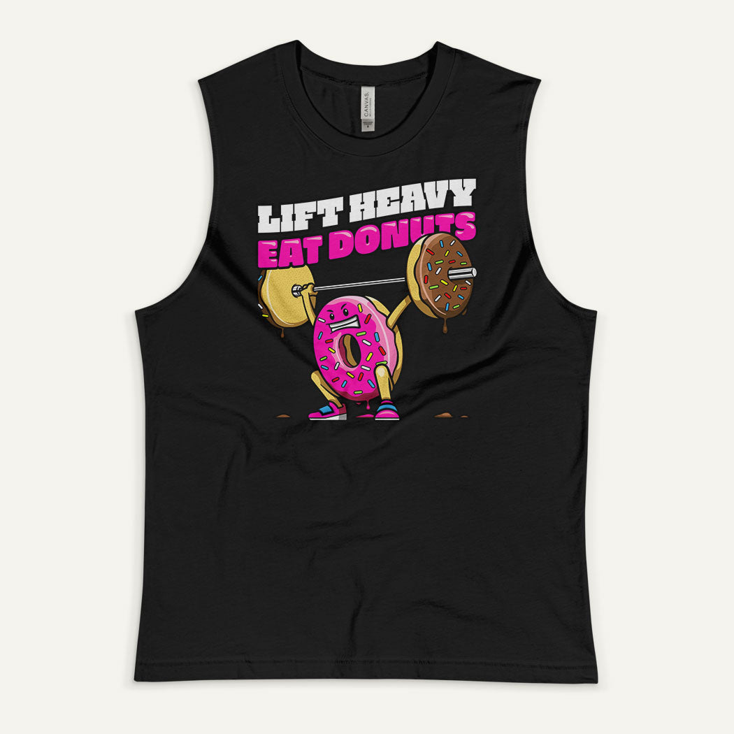 Lift Heavy Eat Donuts Men’s Muscle Tank