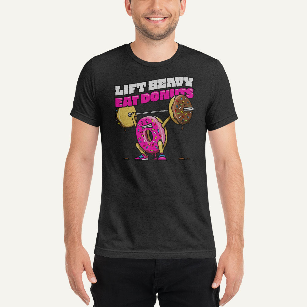 Lift Heavy Eat Donuts Men’s Triblend T-Shirt