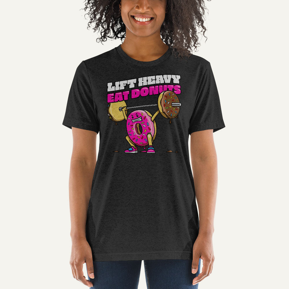 Lift Heavy Eat Donuts Triblend T-Shirt