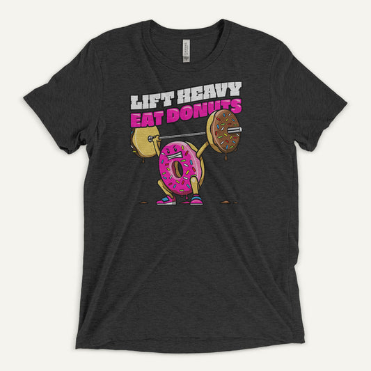 Lift Heavy Eat Donuts Triblend T-Shirt