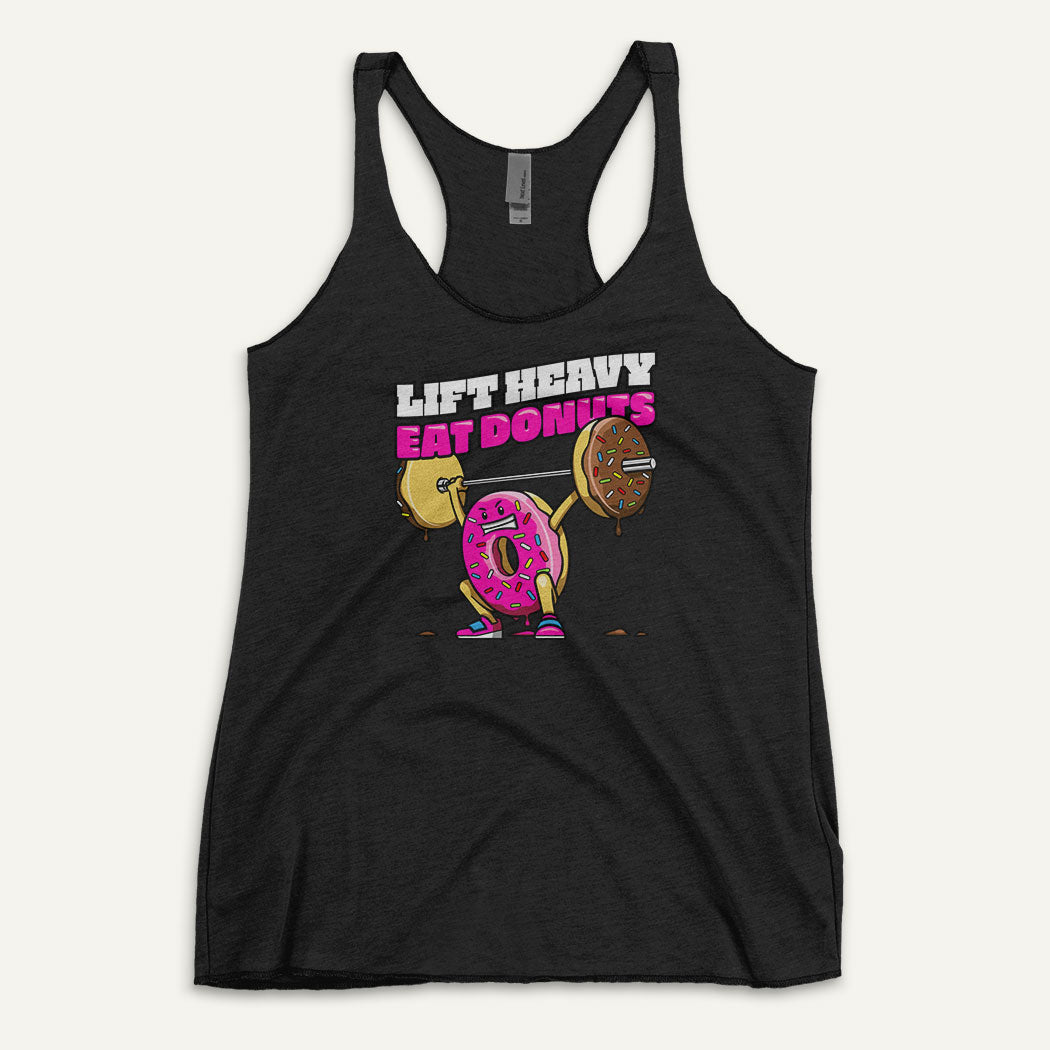 Lift Heavy Eat Donuts Racerback Tank Top