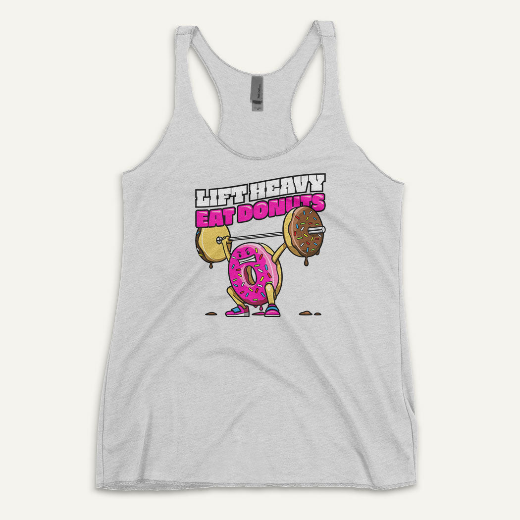 Lift Heavy Eat Donuts Women’s Tank Top
