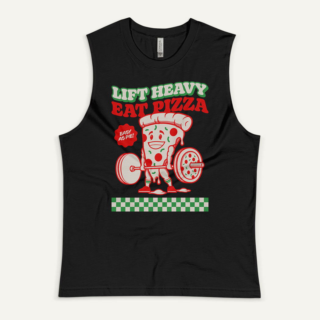 Lift Heavy Eat Pizza Men’s Muscle Tank