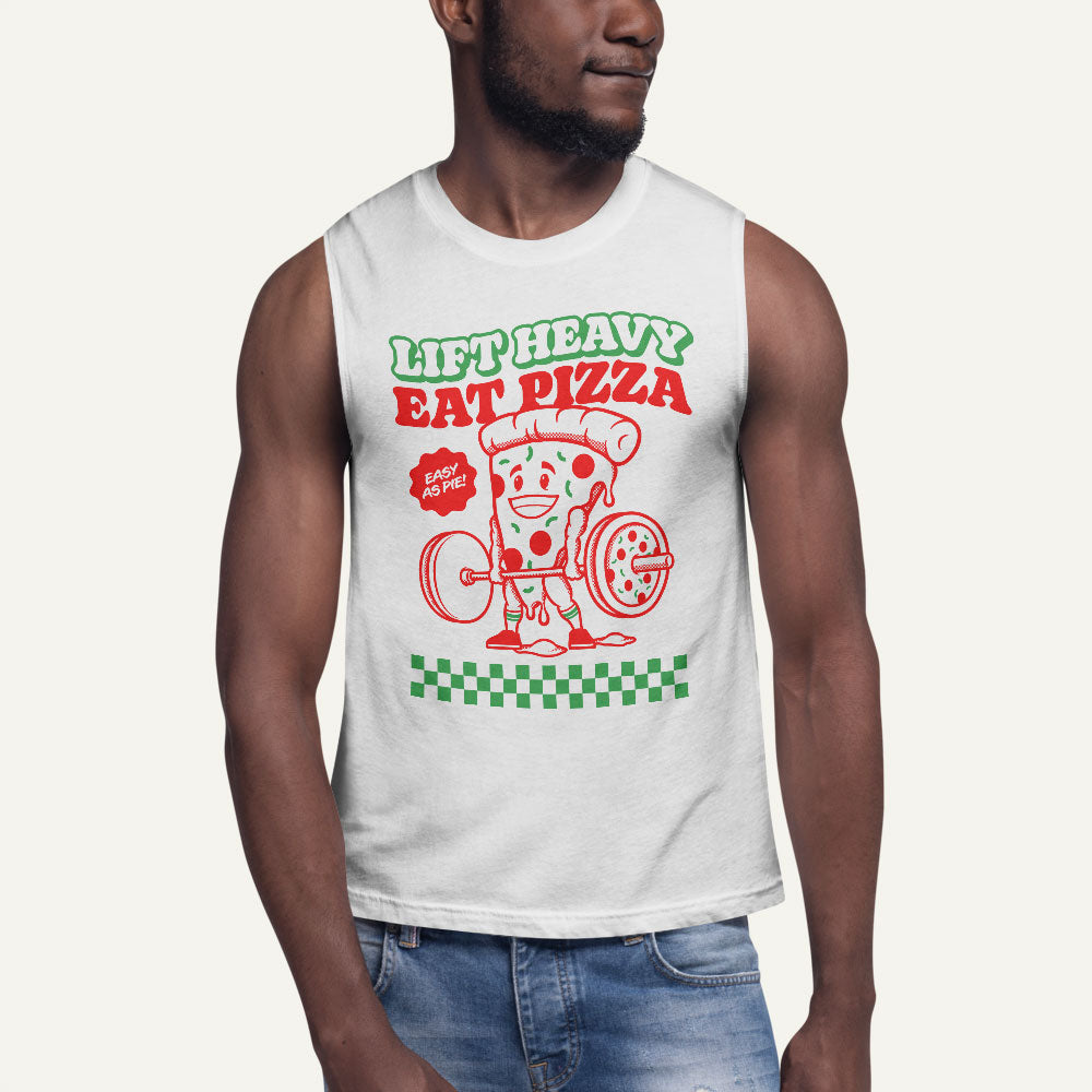 Lift Heavy Eat Pizza Men’s Muscle Tank