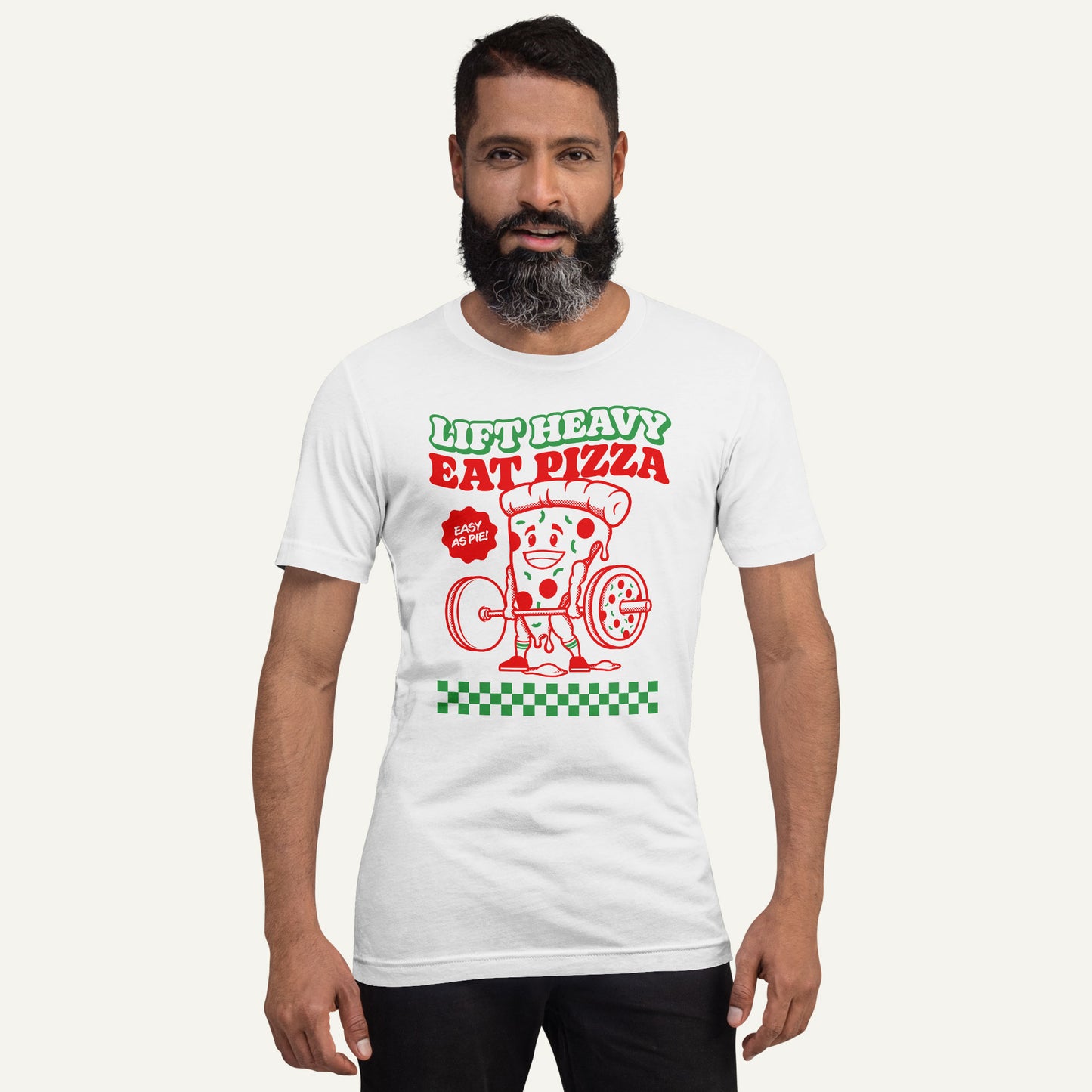 Lift Heavy Eat Pizza Men’s Standard T-Shirt