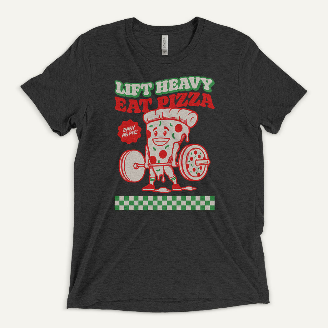 Lift Heavy Eat Pizza Men’s Triblend T-Shirt