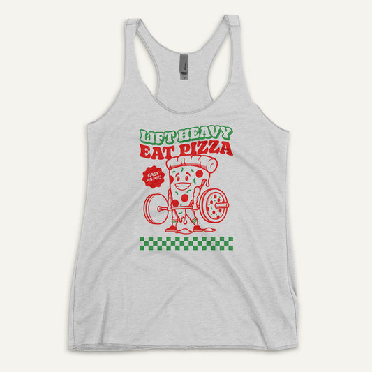 Lift Heavy Eat Pizza Racerback Tank Top