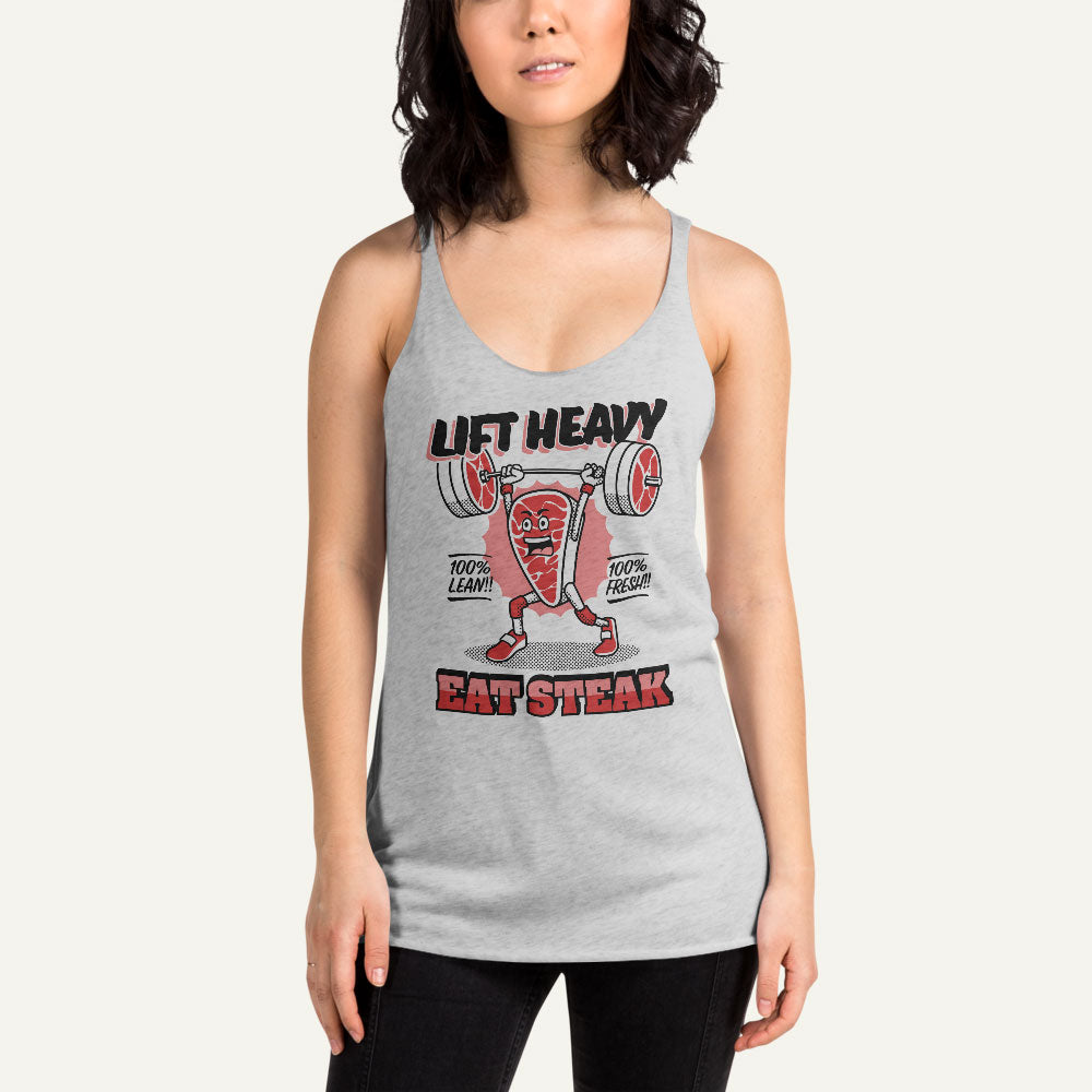 Lift Heavy Eat Steak Women’s Tank Top