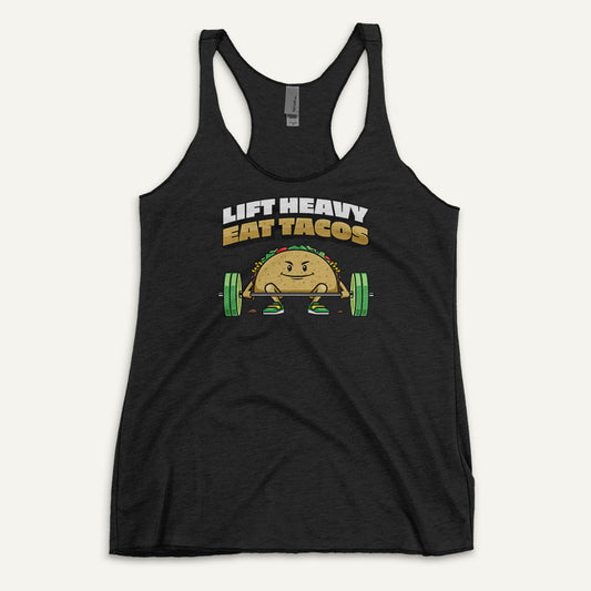 Lift Heavy Eat Tacos Racerback Tank Top