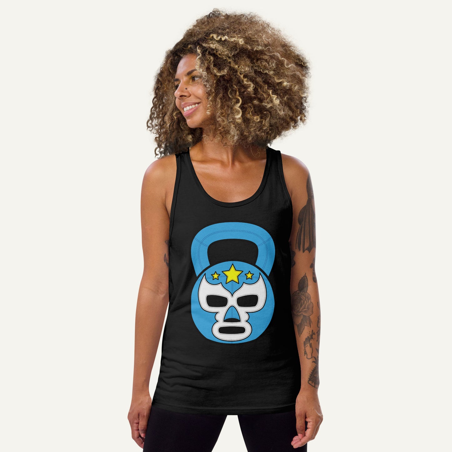 Lucha Libre Kettlebell Design Tank Top