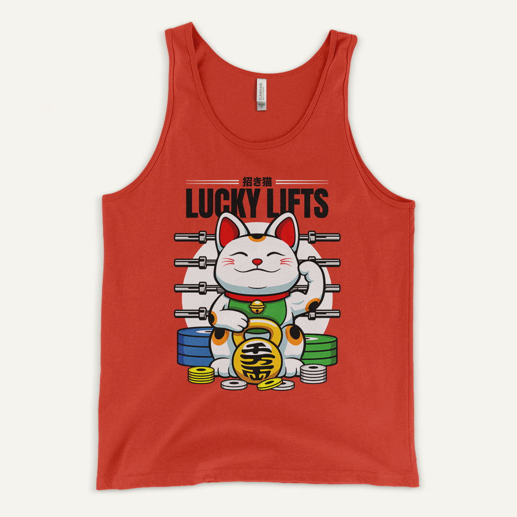Lucky Cat Lucky Lifts Men’s Tank Top