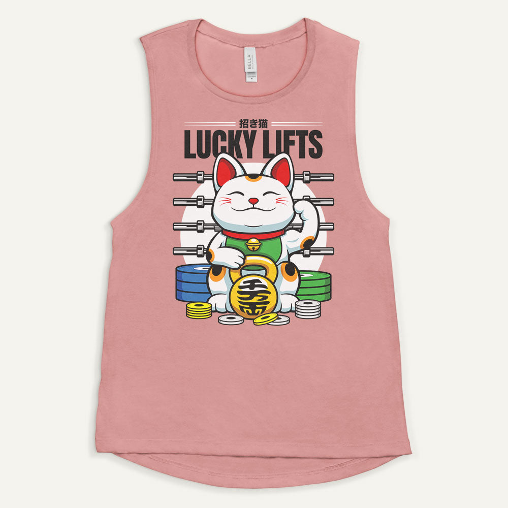 Lucky Cat Lucky Lifts Women’s Muscle Tank