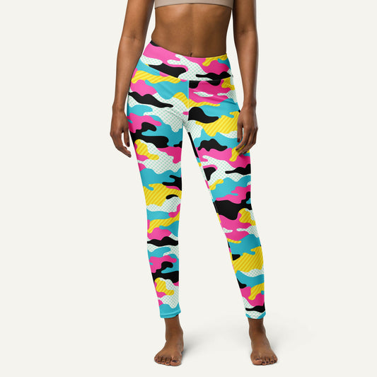 Miami Pop Camo High-Waisted Leggings