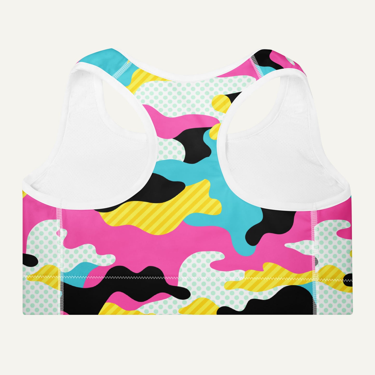 Miami Pop Camo Padded Sports Bra