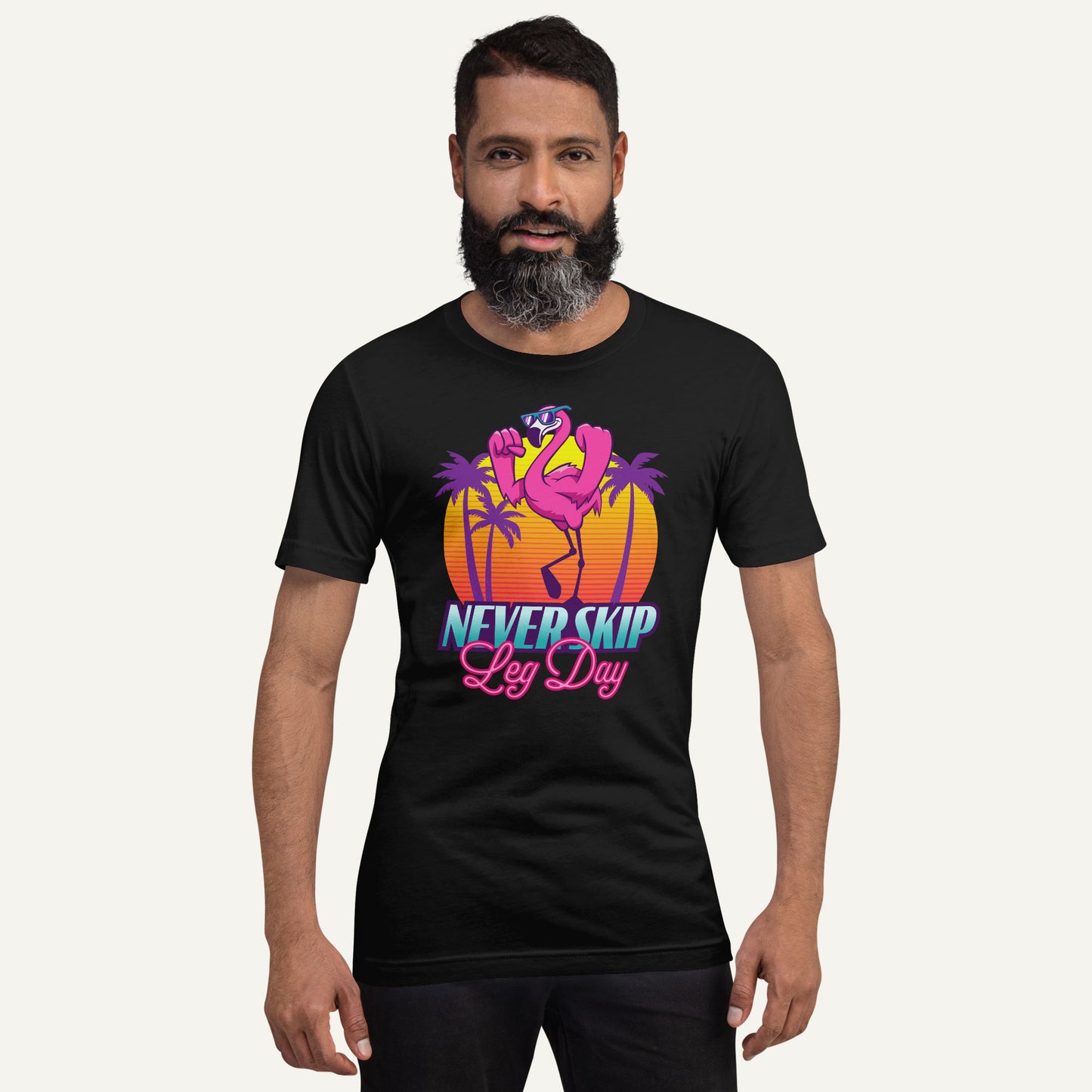 Never Skip Leg Day Flamingo Men’s Standard T-Shirt