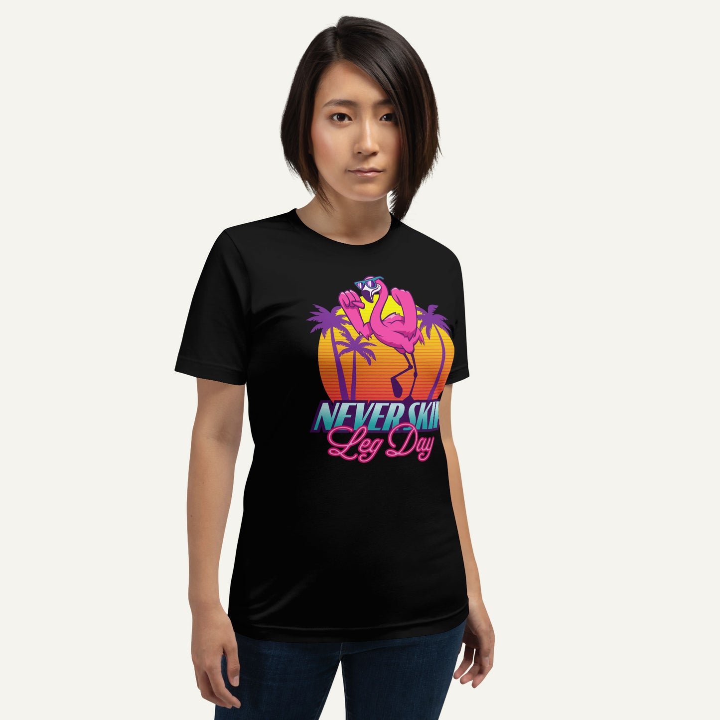 Never Skip Leg Day Flamingo Standard T-Shirt