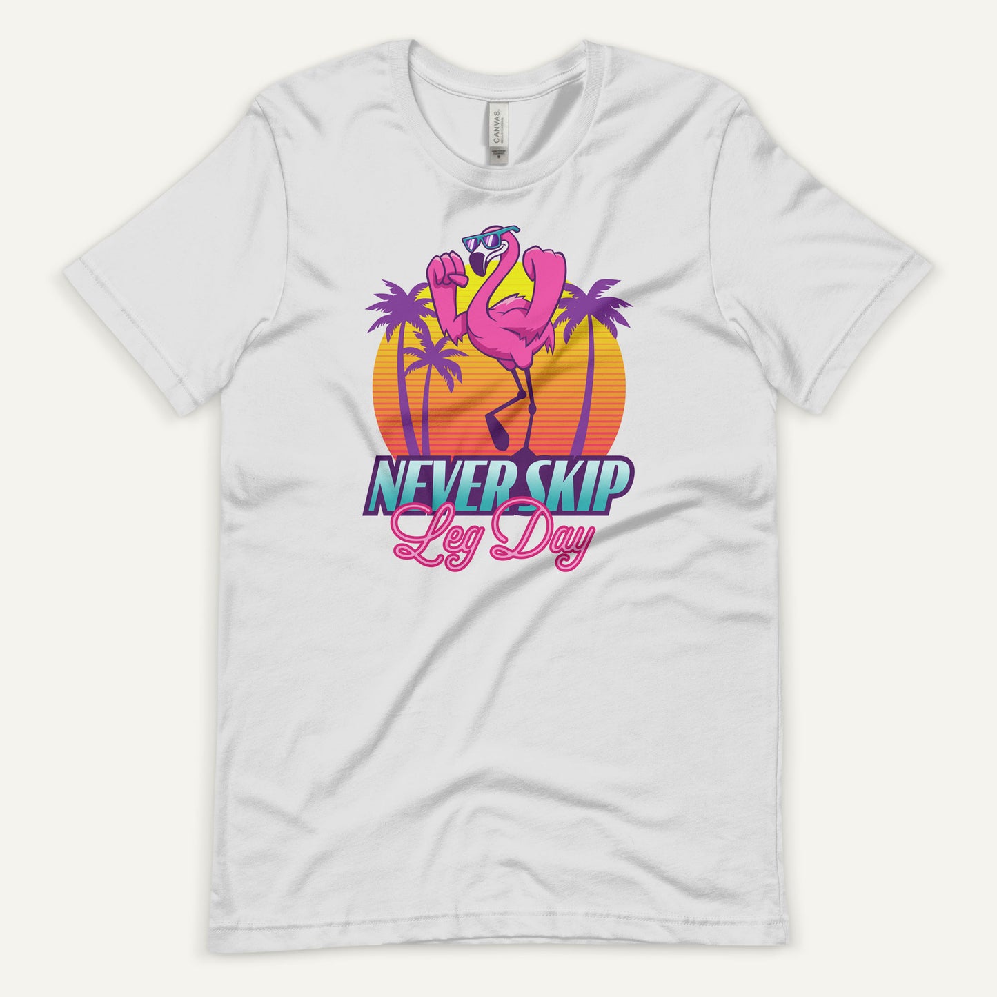 Never Skip Leg Day Flamingo Men’s Standard T-Shirt