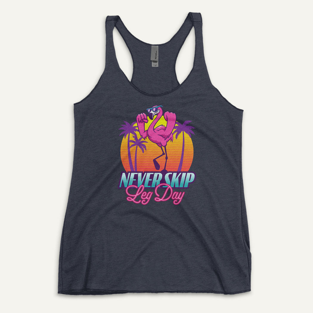 Never Skip Leg Day Flamingo Women’s Tank Top