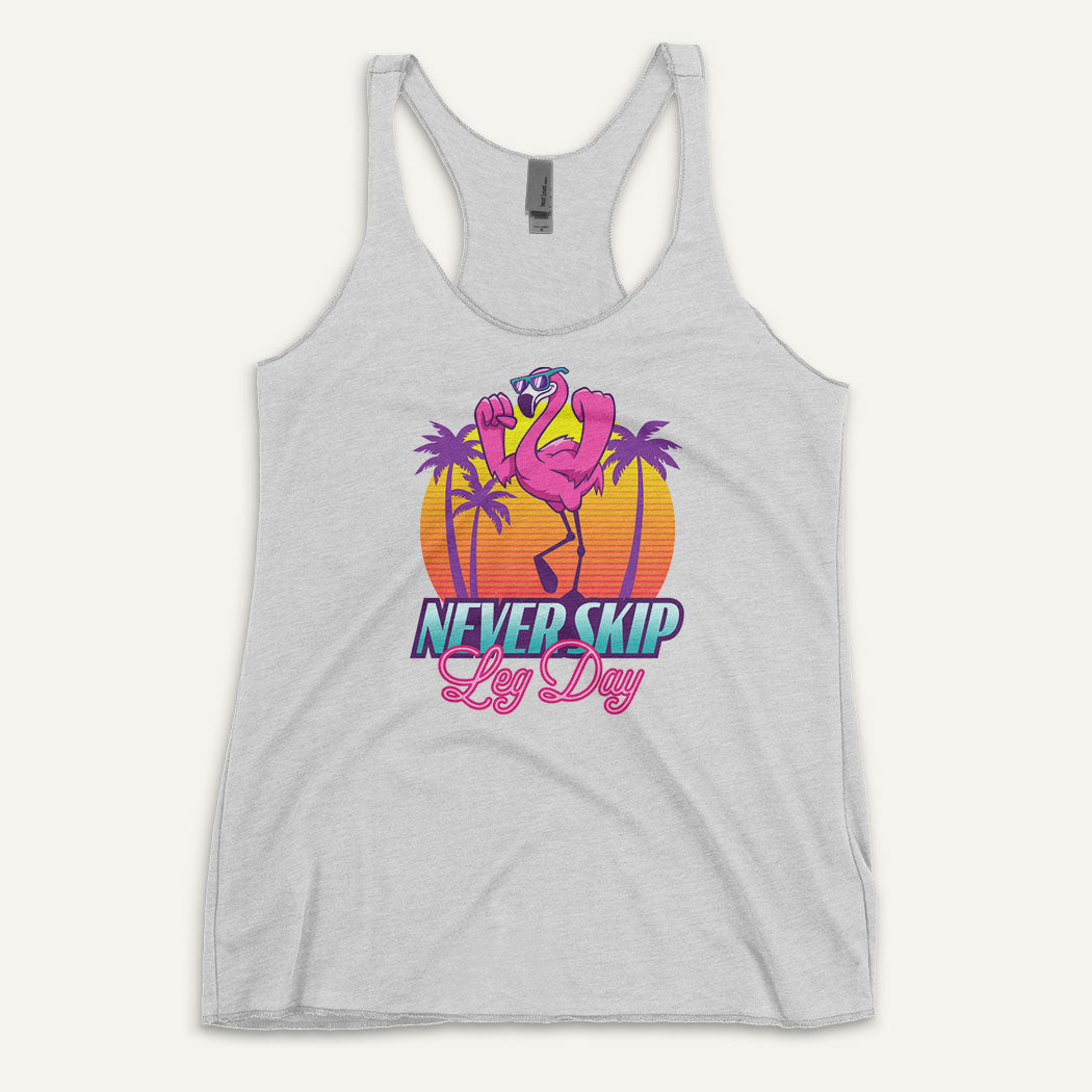Never Skip Leg Day Flamingo Women’s Tank Top