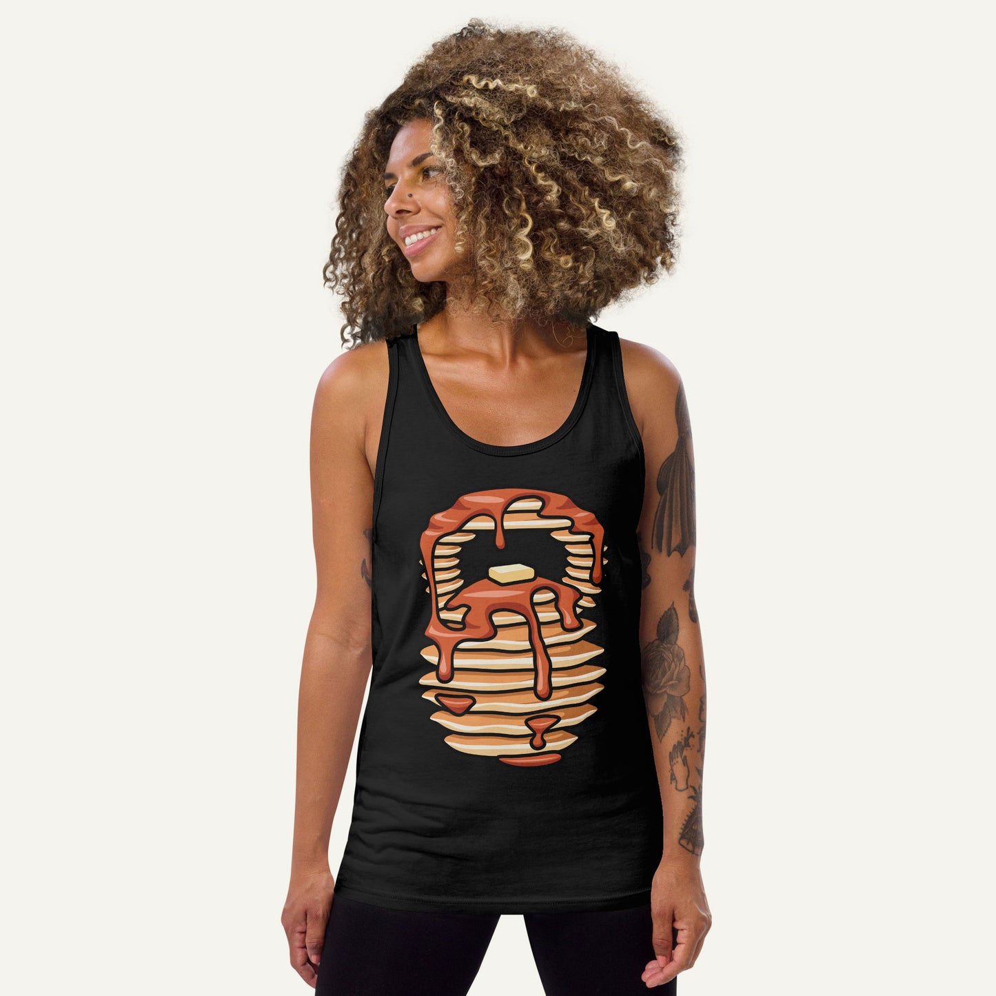 Pancakes Kettlebell Design Tank Top