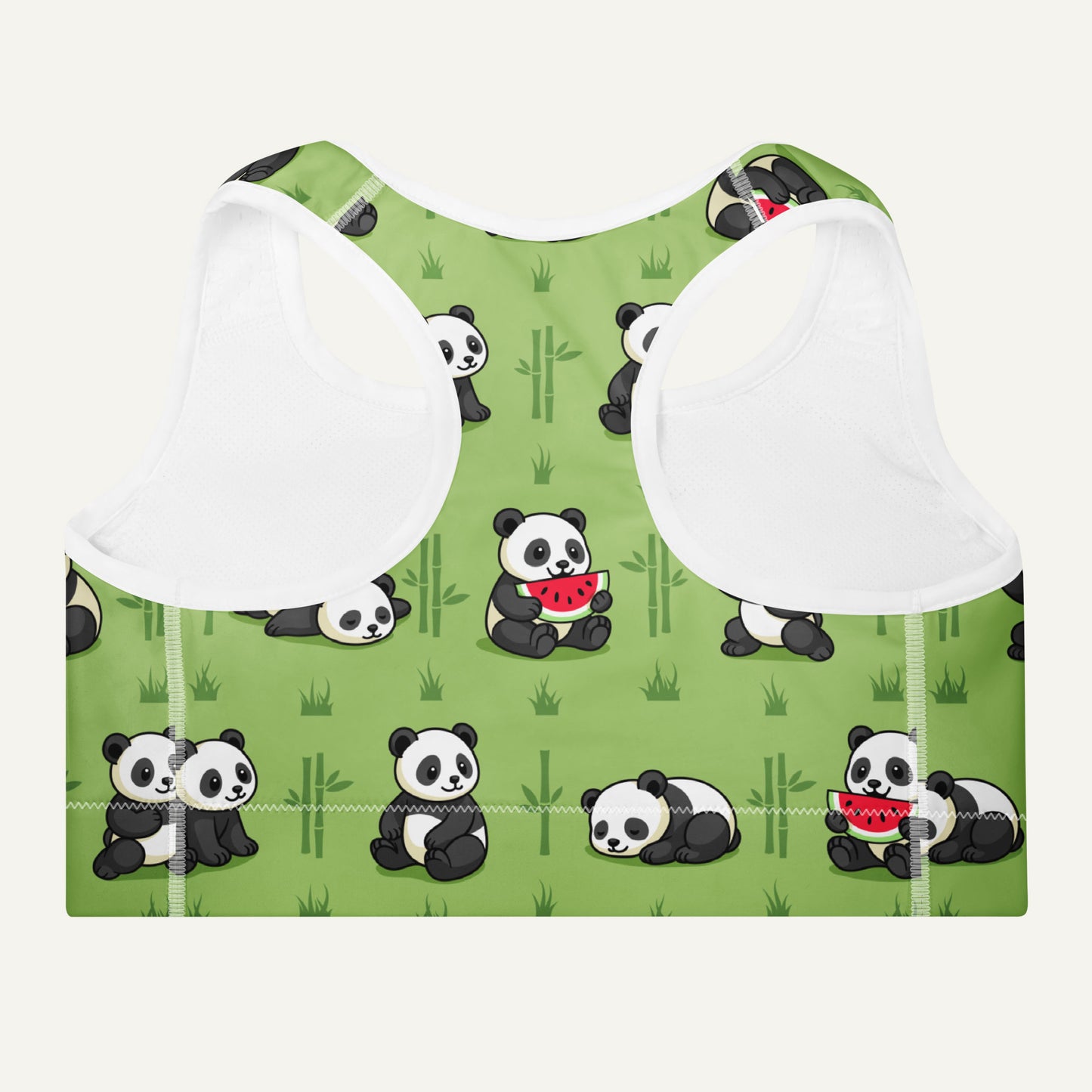 Panda Party Padded Sports Bra