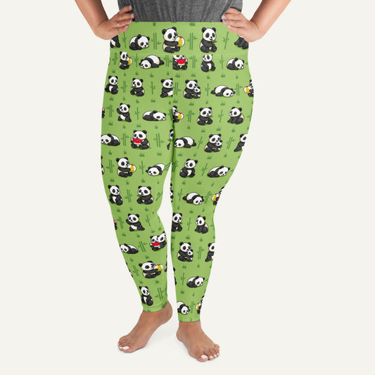 Panda Party Plus Size Leggings