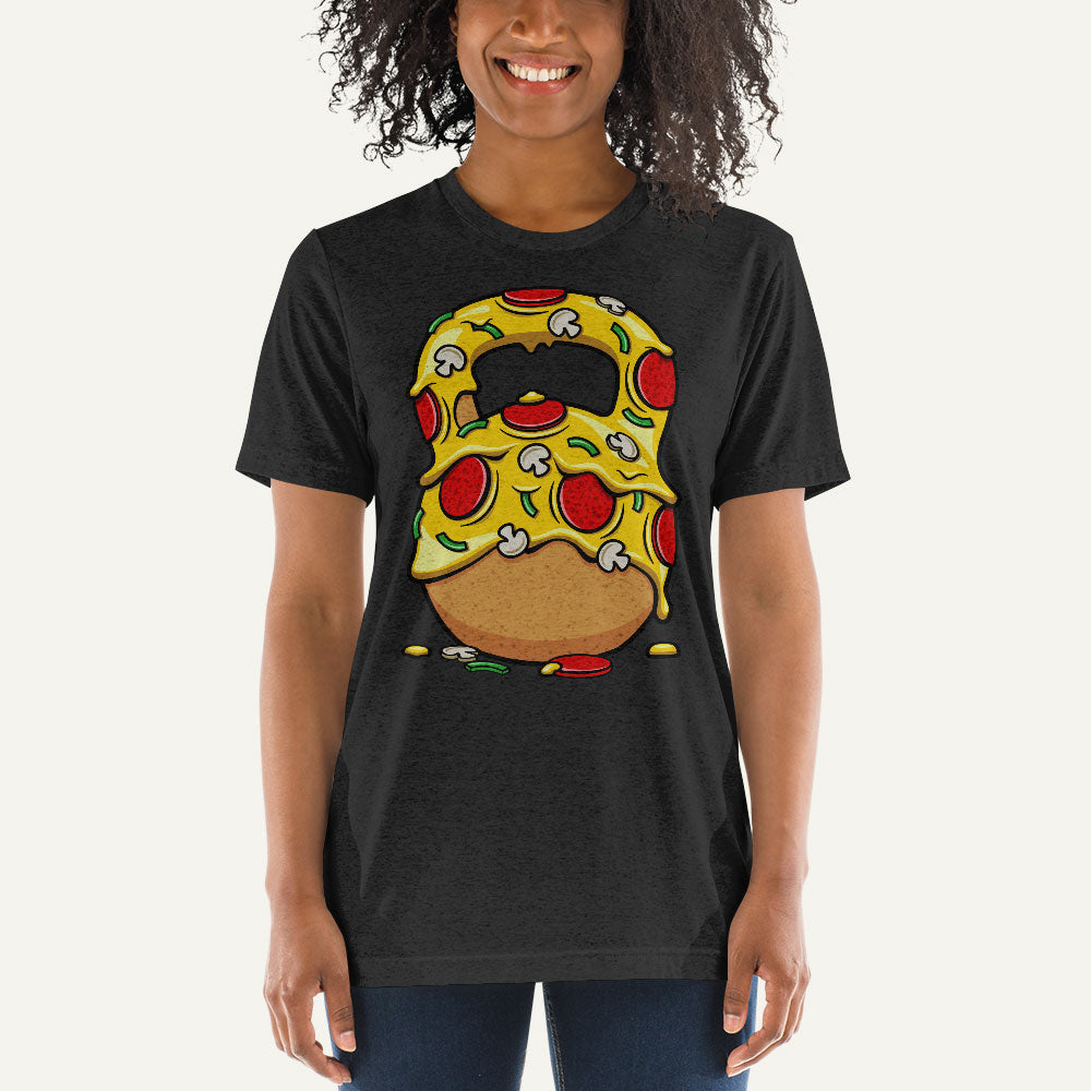 Pizza Kettlebell Design Triblend T-Shirt - Ministry of Sweat