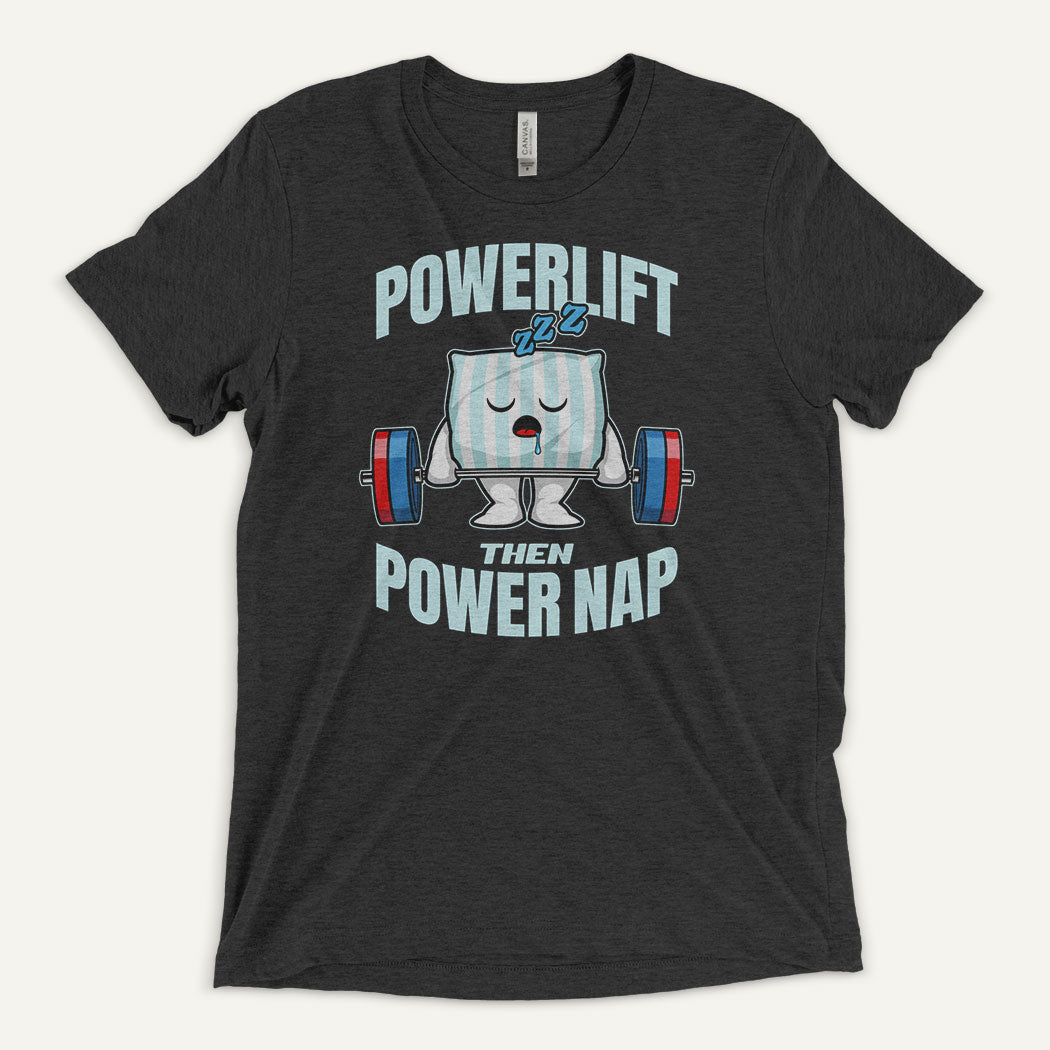 Powerlift Then Power Nap Men’s Triblend T-Shirt