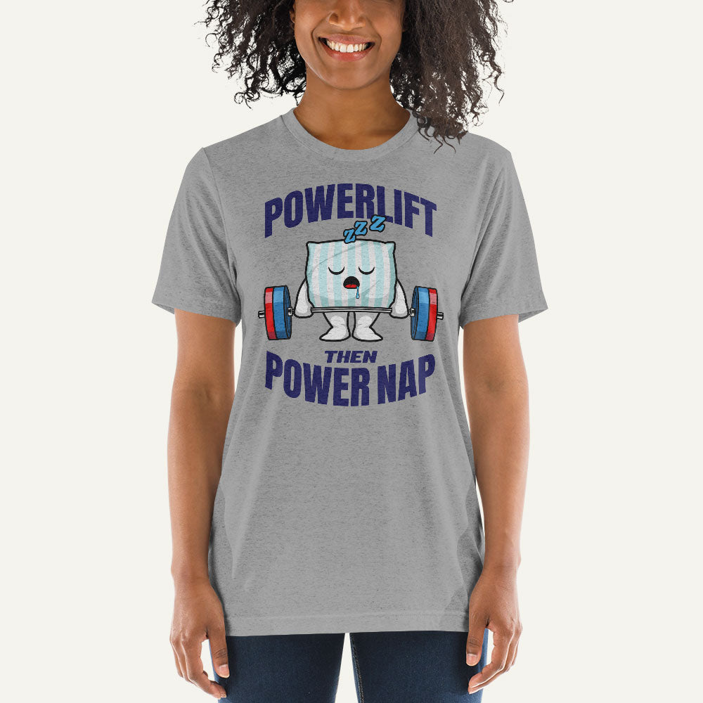 Powerlift Then Power Nap Men’s Triblend T-Shirt