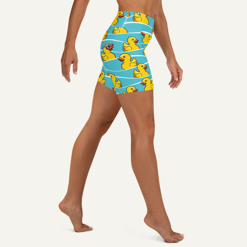 Rubber Ducky High-Waisted Shorts