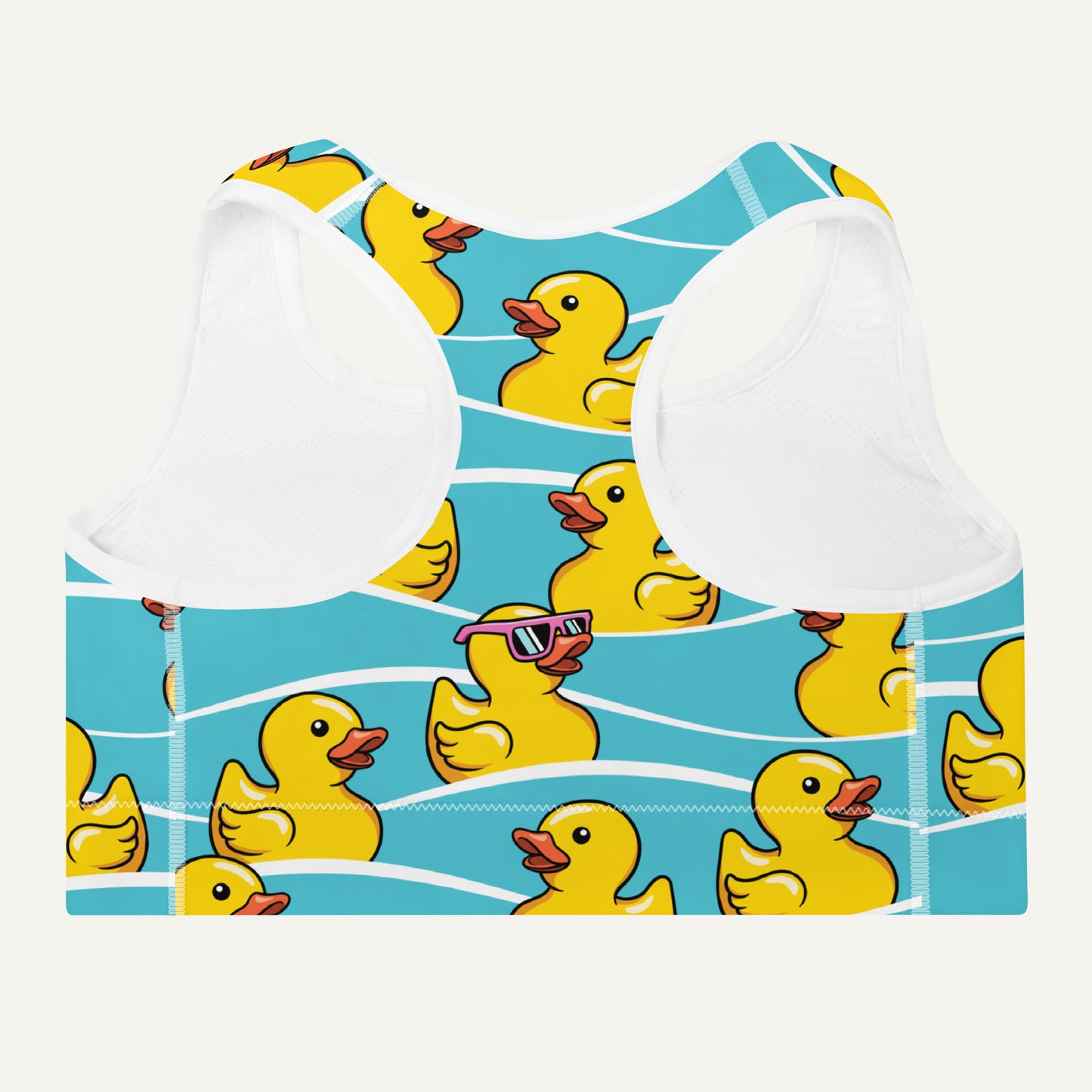 Rubber Ducky Padded Sports Bra