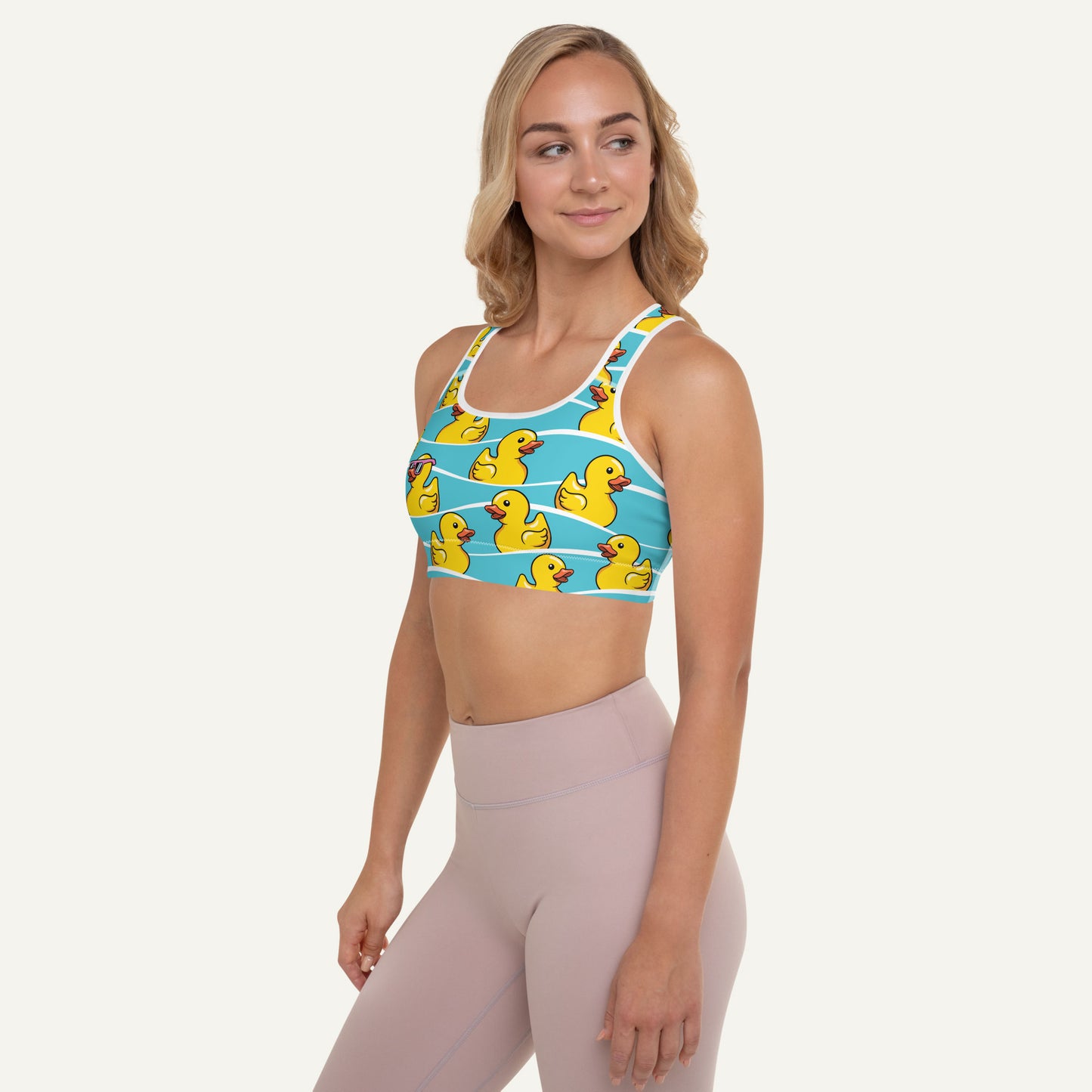 Rubber Ducky Padded Sports Bra