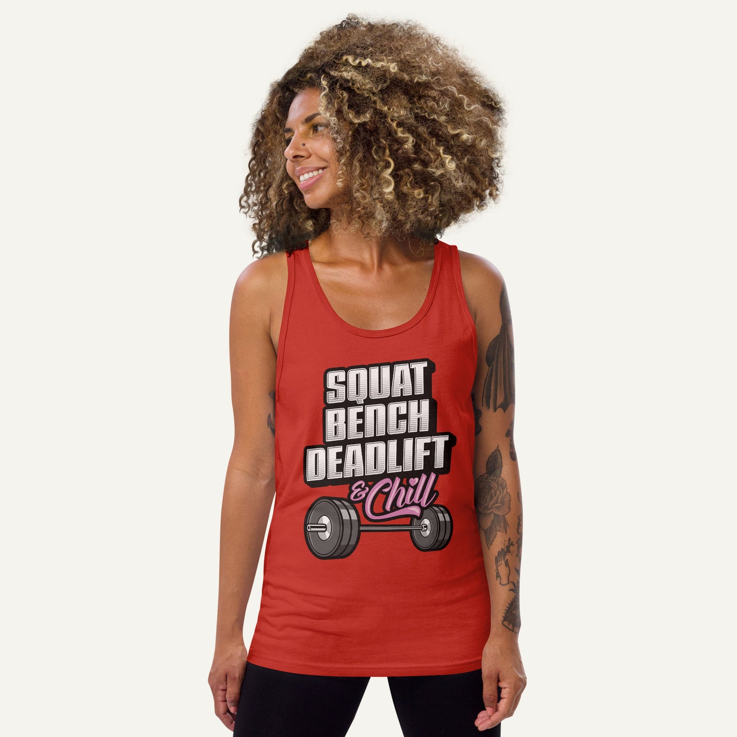Squat Bench Deadlift And Chill Tank Top