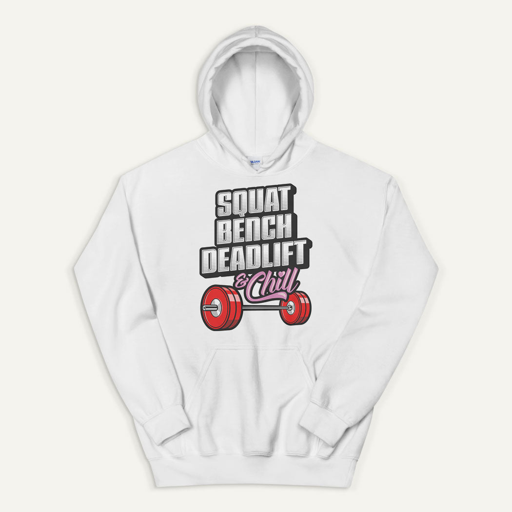 Squat Bench Deadlift And Chill Pullover Hoodie