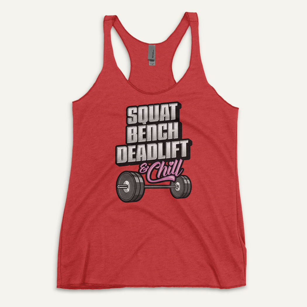 Squat Bench Deadlift And Tank Women\'s Top of Ministry Sweat – Chill